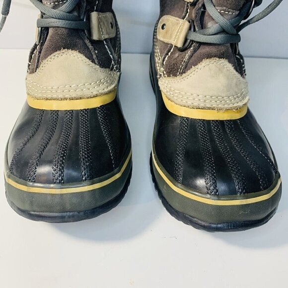 Sorel Boots Joan of Arctic Suede Faux Fur Snow Winter Women 7 Brown Mid Calf - Picture 9 of 16